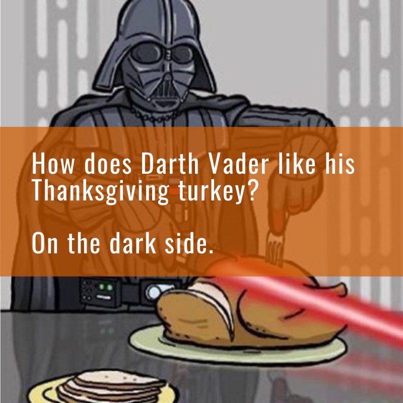 How does Darth Vader Like His Turkey? Here’s How to Give Back + Scaling Social Impact